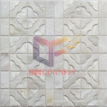 Flower Shape Mother of Pearl Mosaic Tile (CFP140)